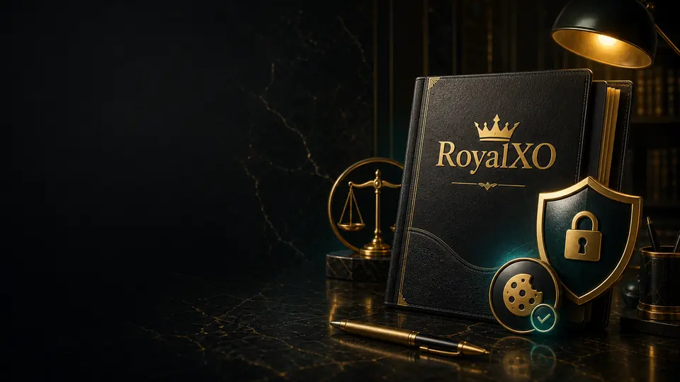 Documento RoyalXO con scudo e controlli